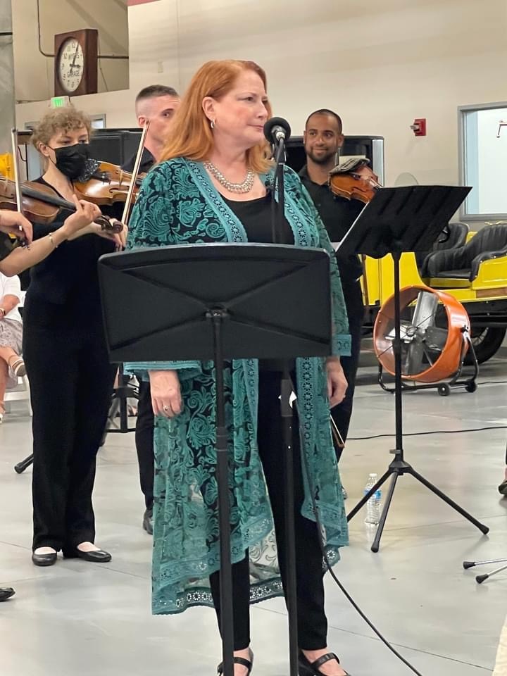Performing with the orchestra