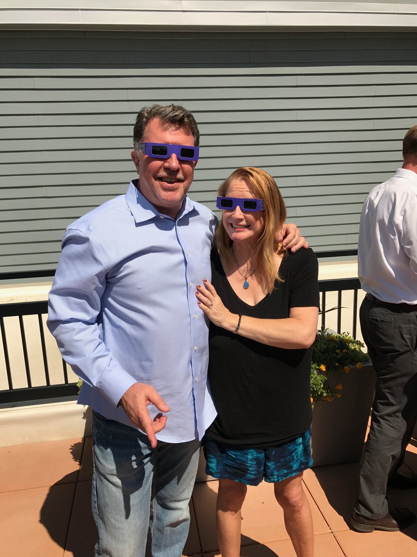 Eclipse day, side by side