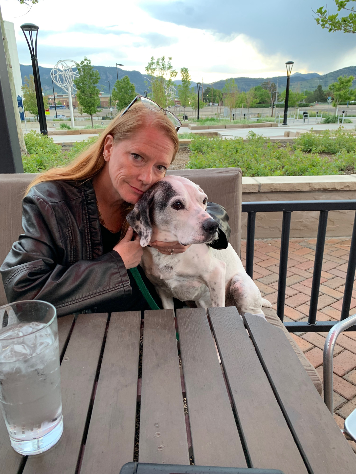 Quiet moment with our pup