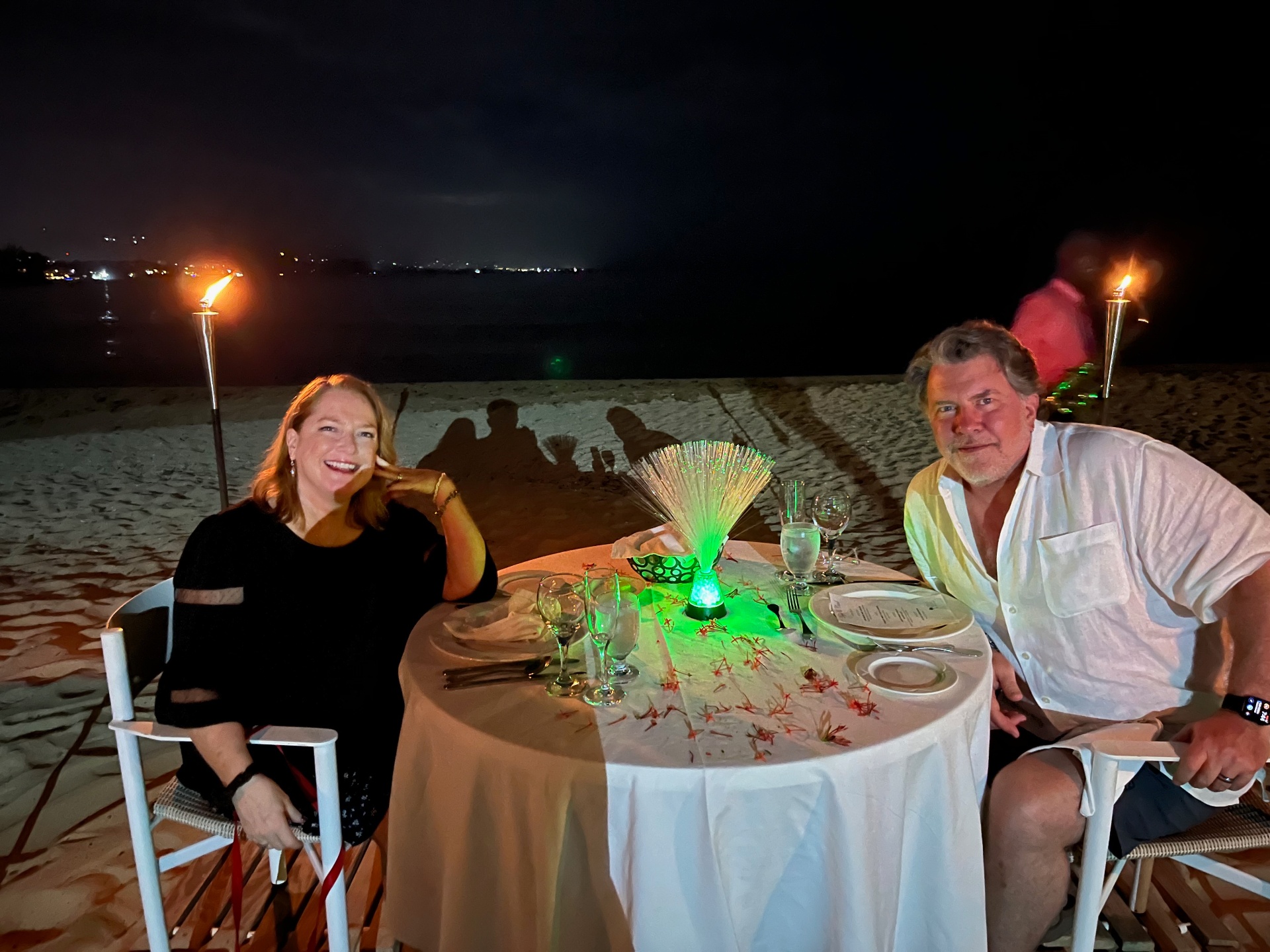 Beach dinner under the stars